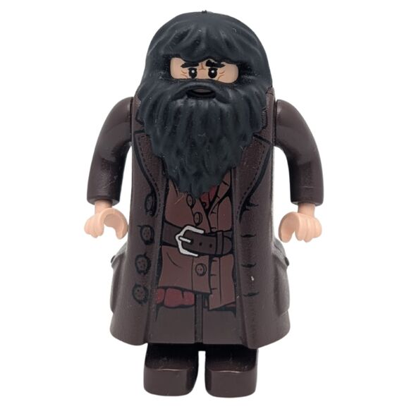 LEGO Harry Potter Hagrid Minifigure hp122 2019–2021 Brown Coat - Picture 1 of 5